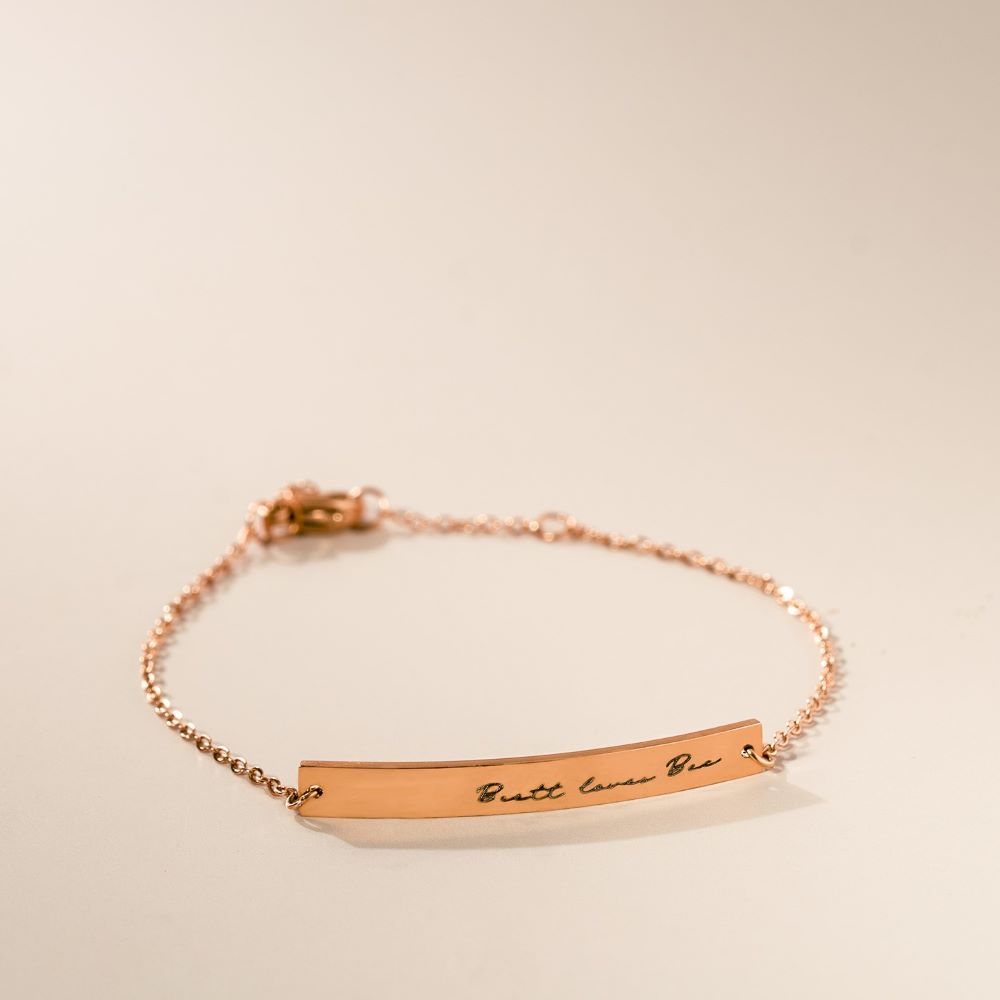 Bar Bracelet Rose Gold