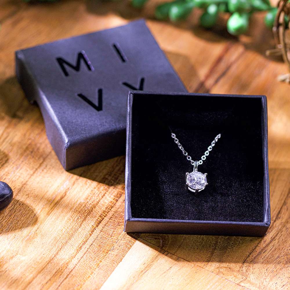 Cubic Zirconia Necklace Silver