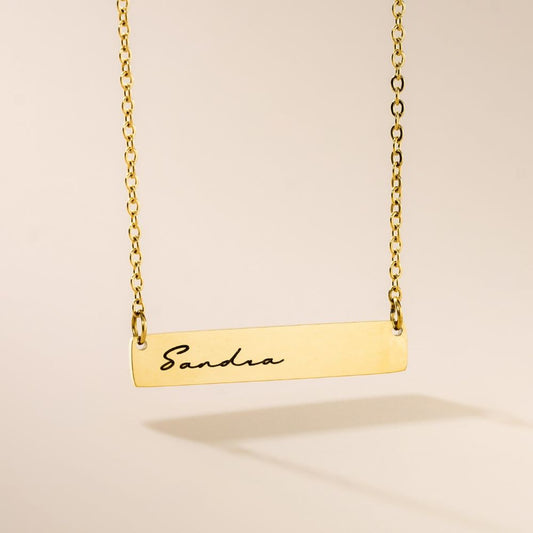 Bar Necklace Gold