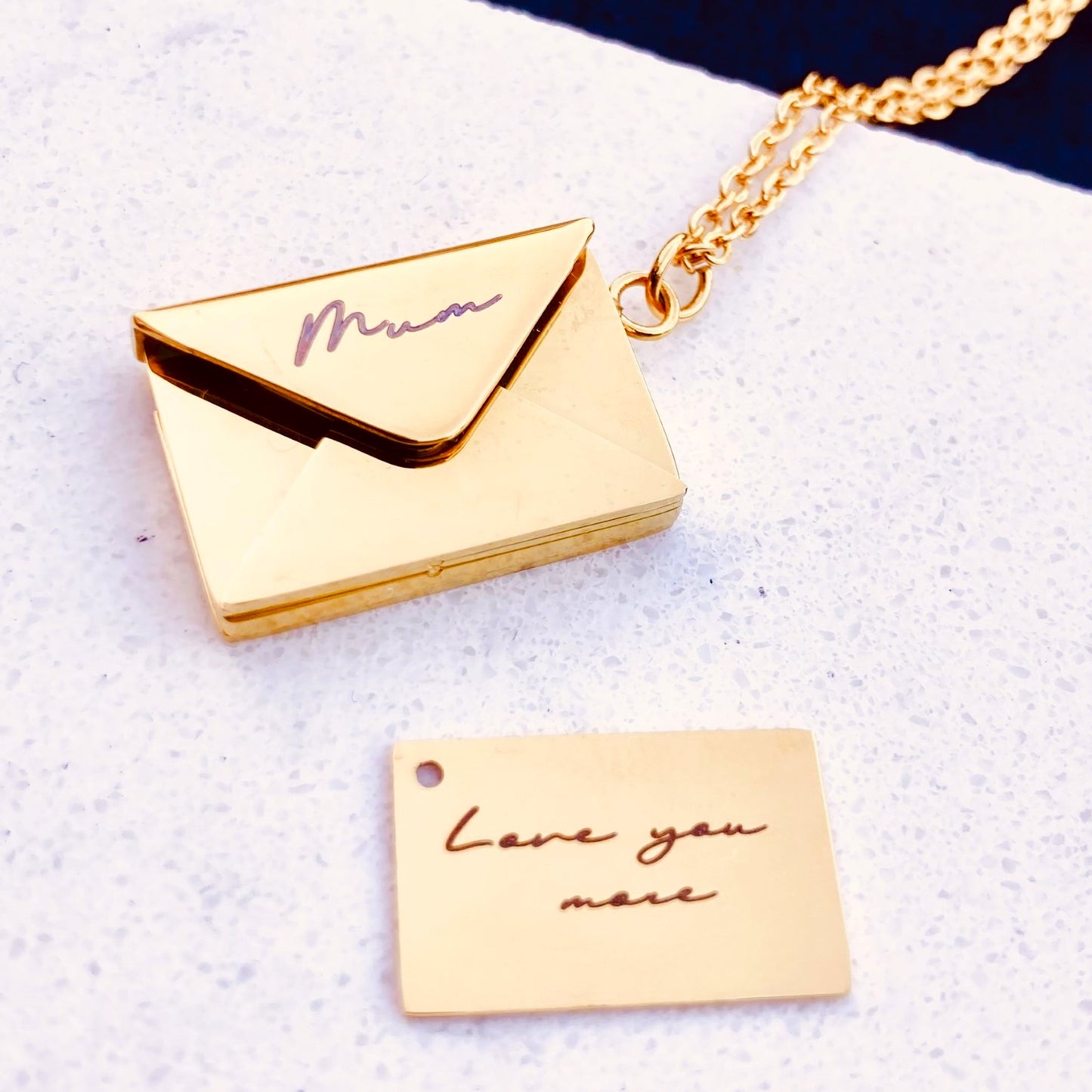 Love Letter Pendant Gold