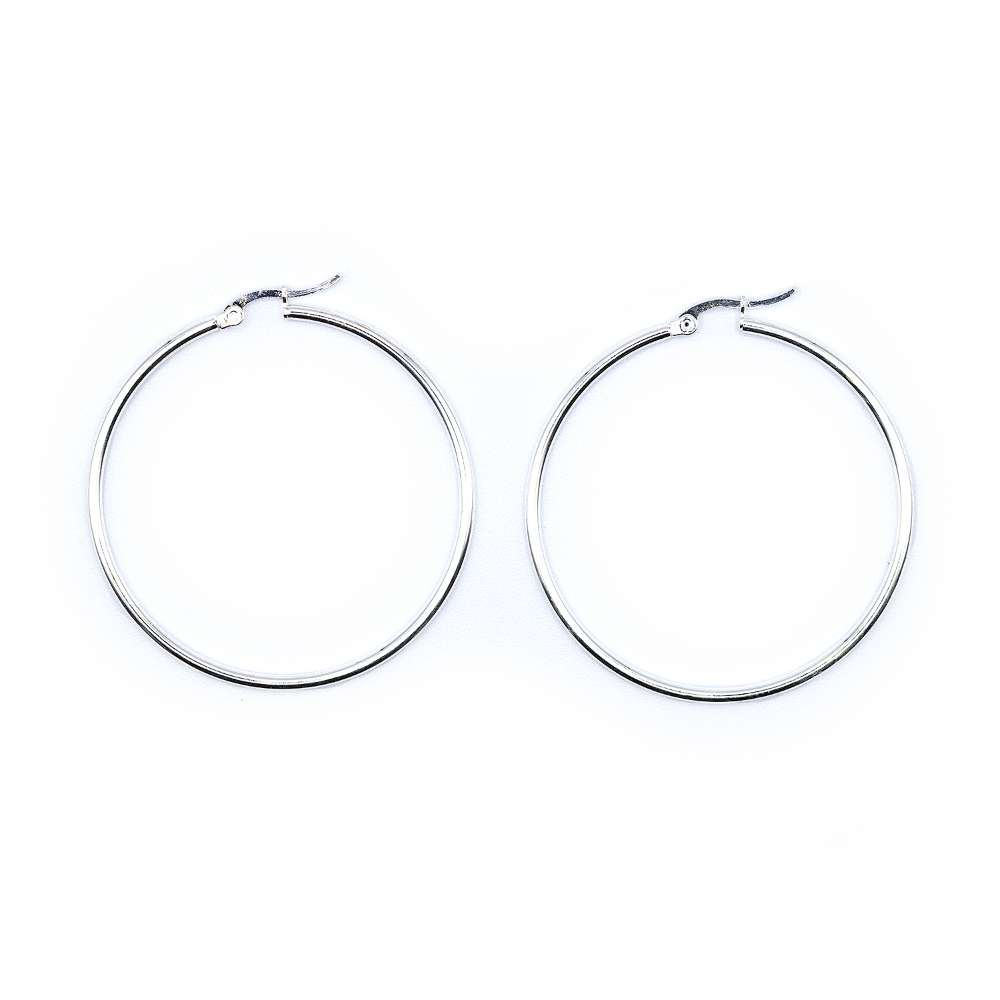 50mm hoop earrings Silver